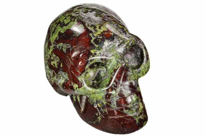 Polished Dragon's Blood Jasper Skull - South Africa #112184